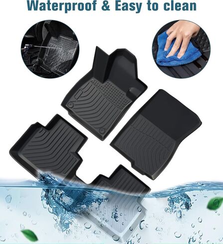 Car Floor Mats Replacement for BMW 5 Series G30 2017-2023 (520i 530e 530i 535i 540i 540d 550i) Heavy Duty Liners Genuine Odorless Carpet Accessories Black in Kuwait