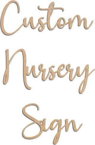 Custom Wood Sign, Select Favorite Font and Size during Customization. Select up to 3 Lines per Size. All Signs are in Natural Wood. in Saudi Arabia