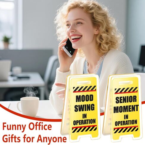 8 قطع من علامات المكتب المضحكة، أسعار مكتب الإجابة، هدايا مضحكة، مكاتب توقعات العمل، علامة تحذير، ديكور مرح صغير، ملحقات حجرة المكتب، هدايا ملهمة لزملاء العمل، زملاء العمل، رئيس العمل in Kuwait