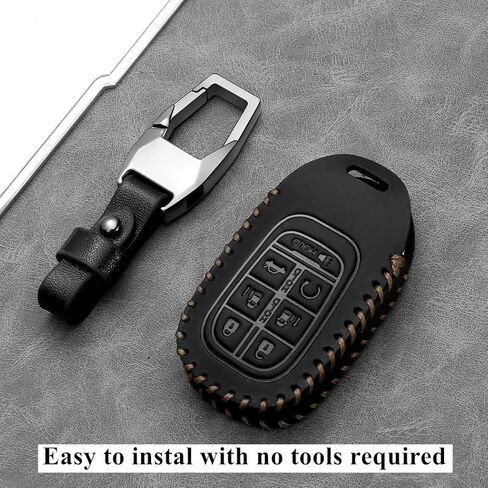 Leather Compatible with Honda Key fob Cover for 2025 2026 Odyssey 7 Buttons Accessories Keychain in Kuwait