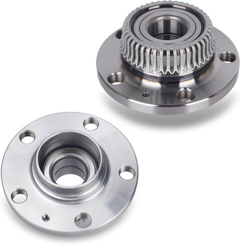 Autoround 512012 Rear Wheel Bearing and Hub Assembly Compatible with Audi TT 2000-2006, Volkswagen Jetta 1999-2005, Beetle 1998-2010, Golf 1998-2005, Golf City 2007-2009, 5 Lug w/ABS, Set of 2 in Saudi Arabia