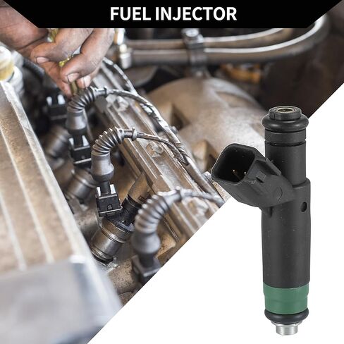 No.53032704AB Fuel Injector for Dodge for Ram 1500 04-07 4.7L for Dodge Dakota 05-07 4.7L / Engine Fuel Injection Nozzle/Durable / 1 Pc Black in Saudi Arabia