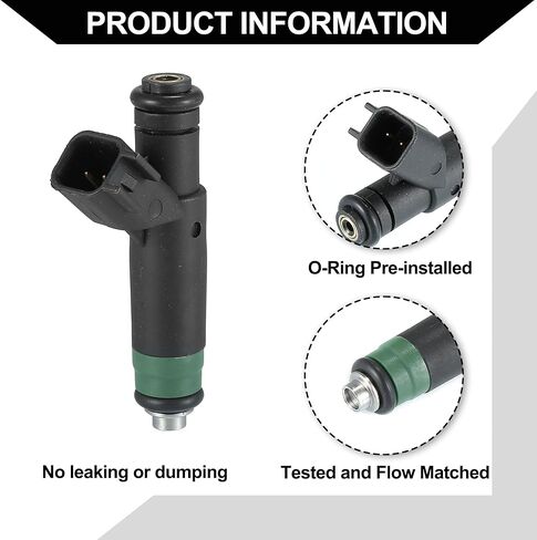 No.53032704AB Fuel Injector for Dodge for Ram 1500 04-07 4.7L for Dodge Dakota 05-07 4.7L / Engine Fuel Injection Nozzle/Durable / 1 Pc Black in Saudi Arabia
