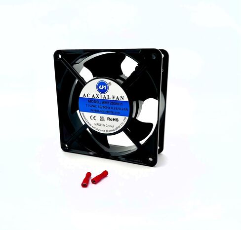 Replacement Axial Cooling Fan 2160023 for Delfield Equipment Including Electrical Terminal Connectors, Exact Fit, Easy Install in Saudi Arabia