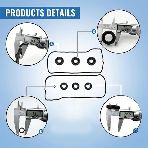 مجموعة حشية غطاء صمام المحرك Sorello مناسبة لكزس ES350 RX350 لوتس إيفورا لتويوتا أفالون كامري RAV4 2006-2016 لمحرك 3.5 لتر V6 - استبدال VS50682R in Kuwait