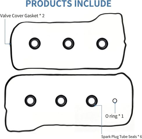 مجموعة حشية غطاء صمام المحرك Sorello مناسبة لكزس ES350 RX350 لوتس إيفورا لتويوتا أفالون كامري RAV4 2006-2016 لمحرك 3.5 لتر V6 - استبدال VS50682R in Kuwait