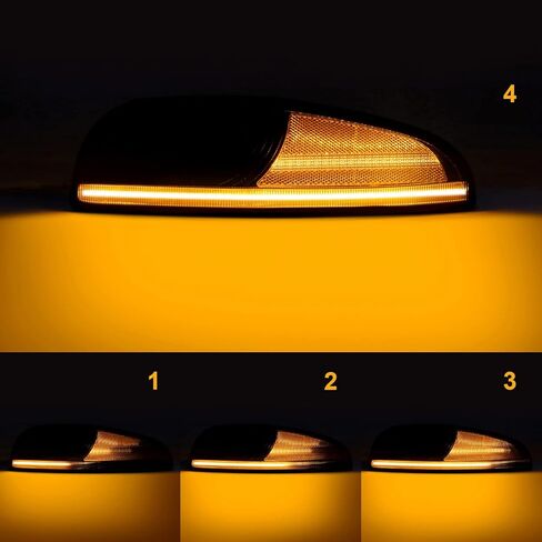 LED Front Corner Light Compatible with Corvette C5 1997-2004, Smoke Bumper Turn Signal Parking Lights Lamps Replacement 10301357, 10301356 in Kuwait