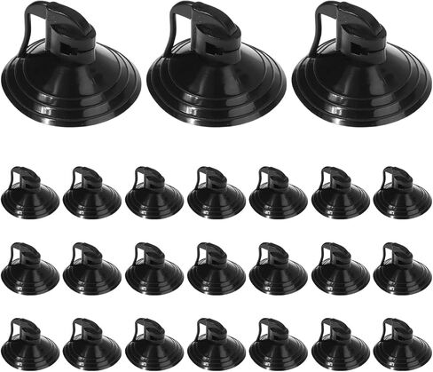Car Glass Windshield Sunshade Suction Cups, Pull Ring Dovetail Powerful Vehicle Sun Visor Sucker Hook, Multi-Purpose Auto Window Suction Cups, Universal for SUV RV Truck (Transparent/1.38'') in Saudi Arabia