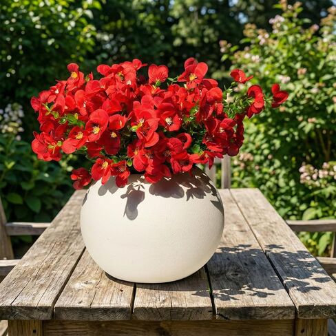 20 Pcs Artificial Flowers for Outdoor, UV Resistant Realistic Pansies Fake Flowers for Indoor and Outdoor Garden, Porch, Patio, Window Box Decor All Year Round in Saudi Arabia