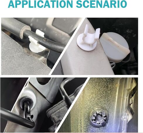 3PCS Car Hood Support Prop Rod Clips, Hood Rod Grommet Clip Compatible with Accord Odyssey, Auto Engine Hood Holder Clips Replaces 91503-SS0-003, 91604-SD2-013 in Kuwait