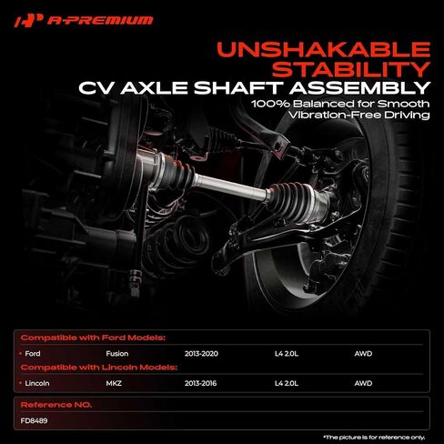A-Premium Front Right Passenger Side CV Axle Shaft Assembly Compatible with Ford Fusion 2013-2020 & Lincoln MKZ 2013-2016, 2.0L, AWD in Saudi Arabia