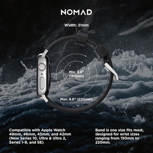 NOMAD Rugged Band for Apple Watch, Adventurous Rugged Band for Men and Women in Saudi Arabia