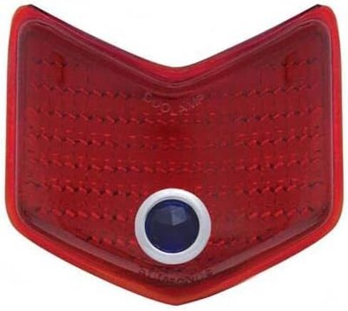 United Pacific F535601 Red Tail Light Lens with Ford Script for 1953-56 Ford Truck, Plastic Construction, Restoration Piece – ONE Unit in Kuwait