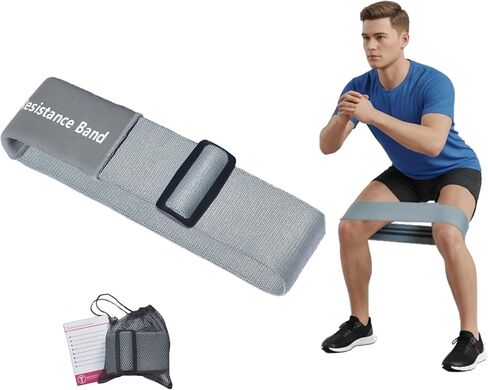 Adjustable Fabric Resistance Bands with Heavy Resistance Levels, Non-Slip Exercise Bands for Men and Women, Perfect Workout Bands for Glutes and Lower Body Training - 1 Pack in Saudi Arabia