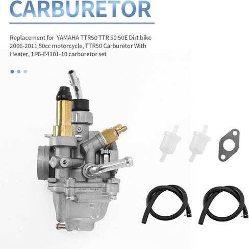 Carburetor Replacement for Yamaha TTR50 TTR 50 50E 2006-2011 50cc Dirt Bike Motorcycle Carb Dirt with Heater 1P6-E4101-10 in Saudi Arabia