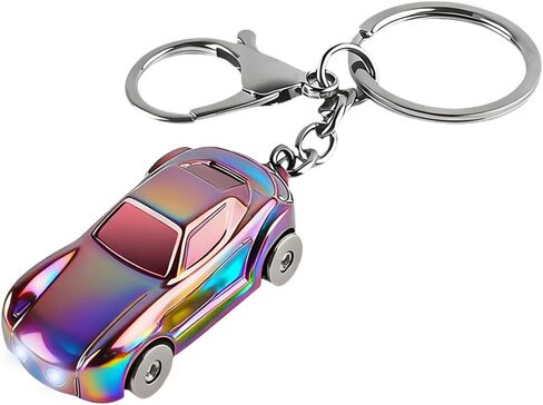 Car Keychain, Vehicle Key Chain Flashlight with 2 Modes LED Lights, Auto Keyfob Accessory for Men Women, Universal Fit in Saudi Arabia
