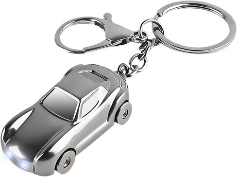 Car Keychain, Vehicle Key Chain Flashlight with 2 Modes LED Lights, Auto Keyfob Accessory for Men Women, Universal Fit in Saudi Arabia