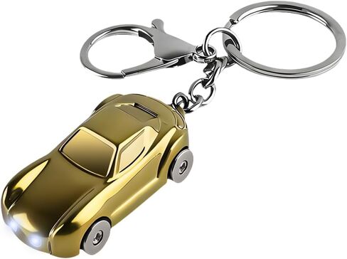 Car Keychain, Vehicle Key Chain Flashlight with 2 Modes LED Lights, Auto Keyfob Accessory for Men Women, Universal Fit in Saudi Arabia