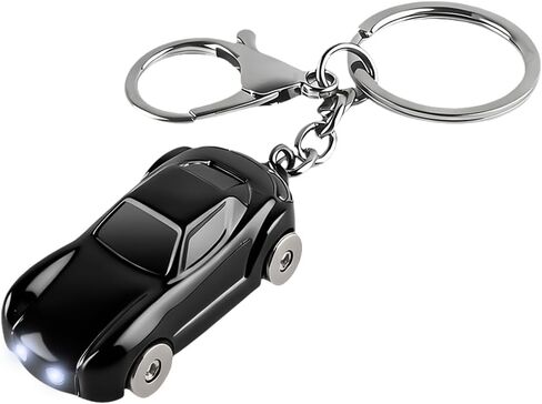 Car Keychain, Vehicle Key Chain Flashlight with 2 Modes LED Lights, Auto Keyfob Accessory for Men Women, Universal Fit in Saudi Arabia