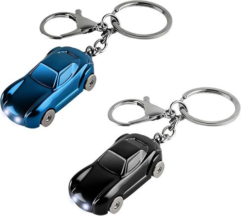 Car Keychain, Vehicle Key Chain Flashlight with 2 Modes LED Lights, Auto Keyfob Accessory for Men Women, Universal Fit in Saudi Arabia