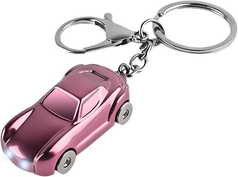 Car Keychain, Vehicle Key Chain Flashlight with 2 Modes LED Lights, Auto Keyfob Accessory for Men Women, Universal Fit in Saudi Arabia