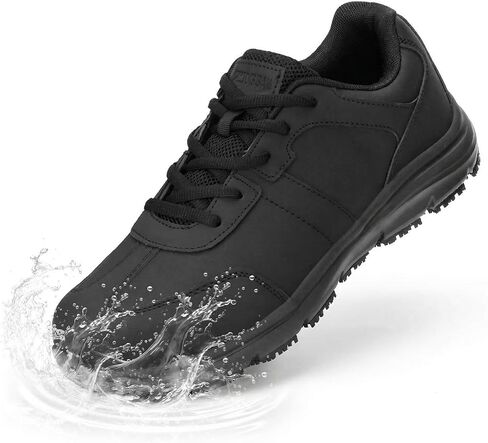 Steel Toe Shoes for Men Slip Resistant Work Sneakers Lightweight Non Slip Men's Shoes Construction Chef Kitchen Safety Tennis Shoes in Kuwait