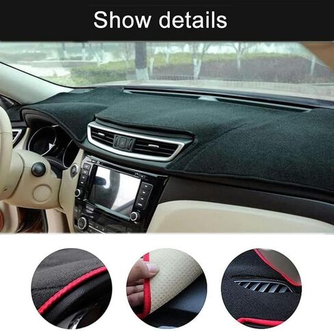Anti-Slip Mat Dashboard Cover Pad Interior Mat for Chrysler 300 300C 2011-2022 Black Dash Mat Dashboard Cover in Saudi Arabia