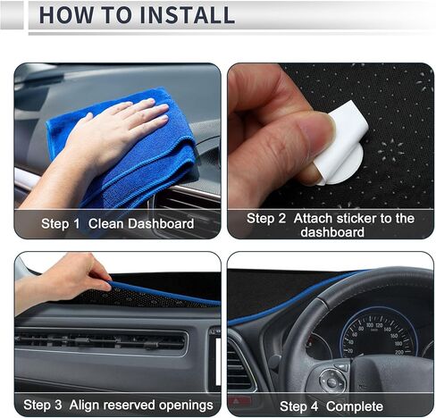 Interior Dashboard Cover for Infiniti Q50 2014-2024 Non-Slip Dash Cover Mat Polyester Silicone in Saudi Arabia