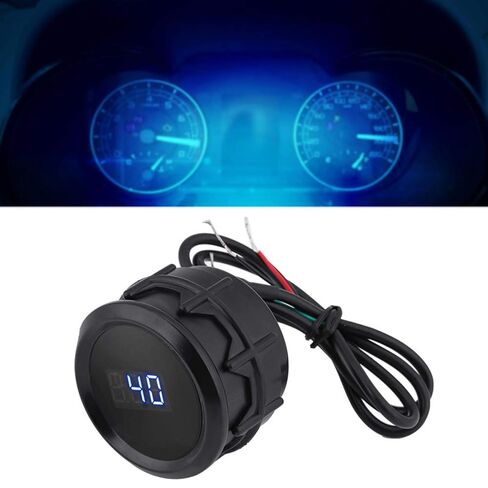 KIMISS Digital Water Temp Gauge, 2 Inch 52mm Blue LED Digital Water Temperature Gauge Kit with Temp Sensor Black for Car & Truck in Kuwait