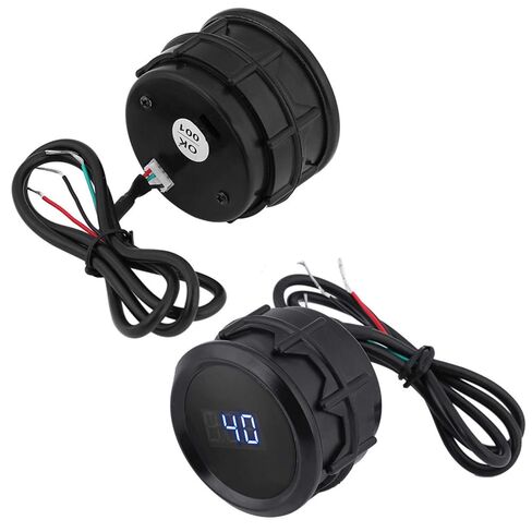 KIMISS Digital Water Temp Gauge, 2 Inch 52mm Blue LED Digital Water Temperature Gauge Kit with Temp Sensor Black for Car & Truck in Kuwait