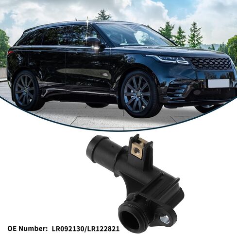 Radiator Hose Heater Hose for Land Rover for Range Rover Velar 2017 - Present No.LR092130/LR122821 Plastic Outlet Water Pipe Black 1 Pc in Kuwait