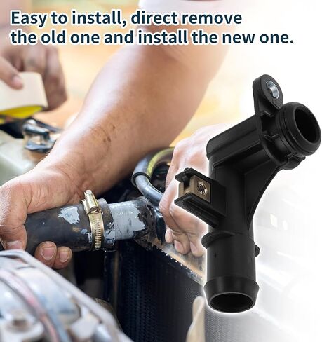 Radiator Hose Heater Hose for Land Rover for Range Rover Velar 2017 - Present No.LR092130/LR122821 Plastic Outlet Water Pipe Black 1 Pc in Kuwait