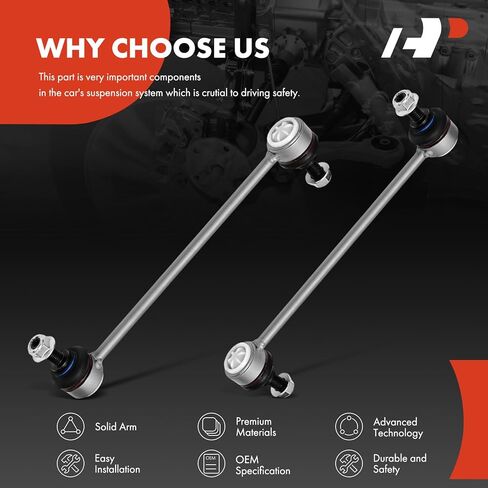 A-Premium 2 x Front Sway Bar Links Stabilizer Bar Links, Compatible with Mercedes-Benz C63 AMG 2012, SL55 AMG 2005-2006, SLK280 2006-2008, SLK300 2009-2011, SLK350 2005-2011, SLK55 AMG 2005-2010 in Saudi Arabia