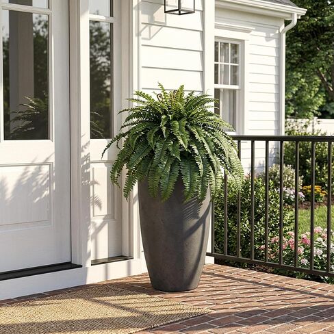 Large Artificial Fern for Outdoors, 100 Branches Fake Ferns Artificial Plants, Large Faux Ferns Outdoor Plants, Suitable for Planter Garden Porch Living Room Decor in Saudi Arabia