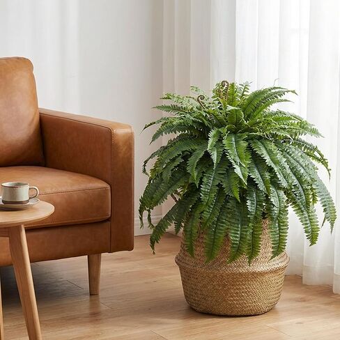 Large Artificial Fern for Outdoors, 100 Branches Fake Ferns Artificial Plants, Large Faux Ferns Outdoor Plants, Suitable for Planter Garden Porch Living Room Decor in Saudi Arabia