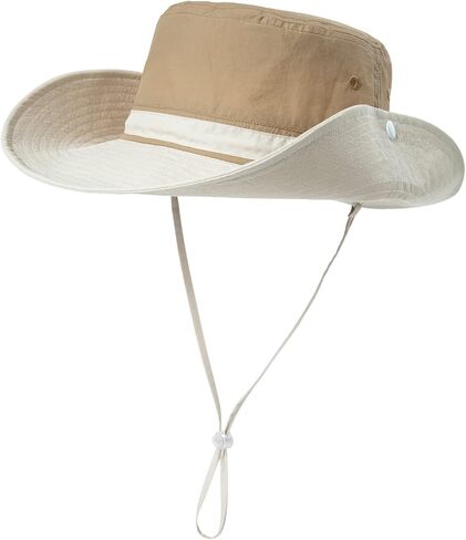 TOP-EX UPF 50 Waterproof Sun Hats for Men & Women with Wide Brim, UV Protection Safari Hat Chin Strap, Breathable for Outdoor in Saudi Arabia