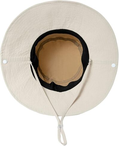 TOP-EX UPF 50 Waterproof Sun Hats for Men & Women with Wide Brim, UV Protection Safari Hat Chin Strap, Breathable for Outdoor in Saudi Arabia