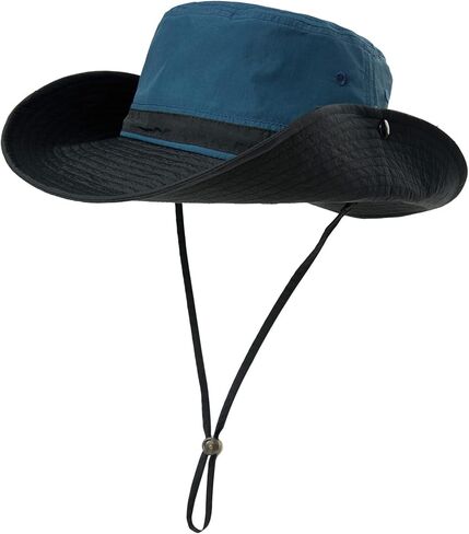 TOP-EX UPF 50 Waterproof Sun Hats for Men & Women with Wide Brim, UV Protection Safari Hat Chin Strap, Breathable for Outdoor in Saudi Arabia