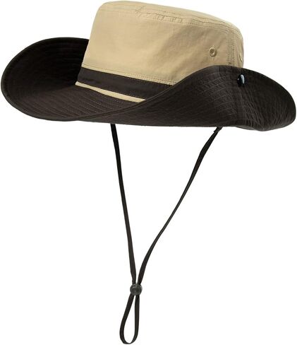 TOP-EX UPF 50 Waterproof Sun Hats for Men & Women with Wide Brim, UV Protection Safari Hat Chin Strap, Breathable for Outdoor in Saudi Arabia