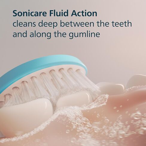 Philips Sonicare for Kids 7+ Genuine Replacement Toothbrush Heads, 2 Brush Heads, Turquoise and White, Standard, HX6042/94 in Kuwait