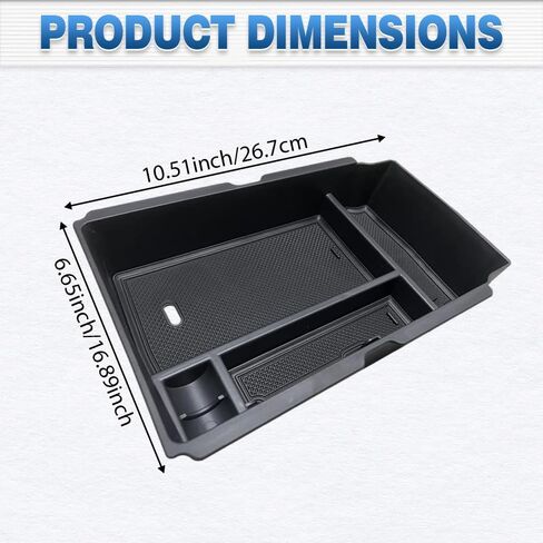 Center Console Organizer, Automotive Center Console Organizer, Compatible with Honda CRV CR-V Hybrid EX EX-L LX SE Sport Touring 2023-2025, 1 pc Black in Saudi Arabia