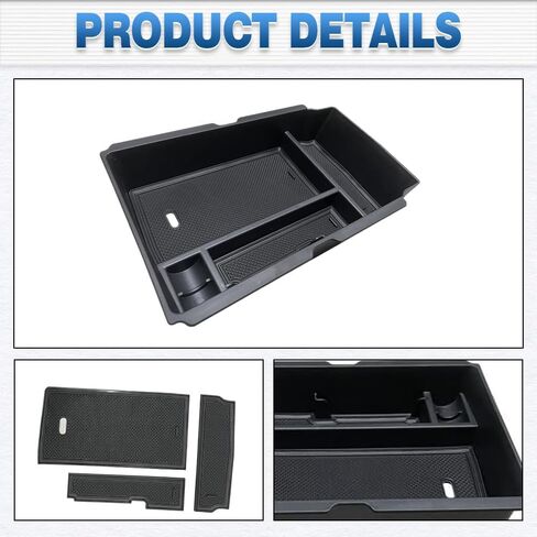 Center Console Organizer, Automotive Center Console Organizer, Compatible with Honda CRV CR-V Hybrid EX EX-L LX SE Sport Touring 2023-2025, 1 pc Black in Saudi Arabia