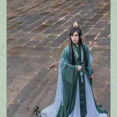 Customized Halloween Noble Cosplay Costume Unisex Oversized Traditional Hanfu Large Size 5XL Qi Rong/Feng Shi Cosplay in Saudi Arabia