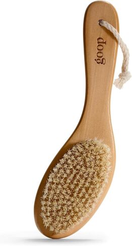goop Beauty Dry Brush | Exfoliating & Detoxifying for Dry Skin | Wooden Brush with Natural Biodegradable Sisal Fibers | Sweeps Away Dead Skin Cells for Luminous, Smooth Skin | FSC-Certified in Kuwait