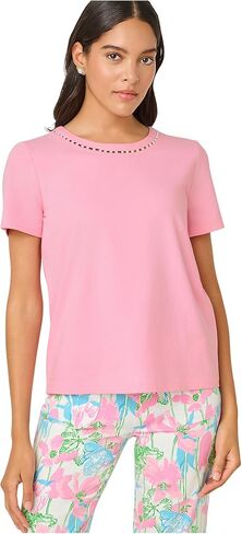 Lilly Pulitzer Womens Clairmont Pearl Knit Top in Saudi Arabia