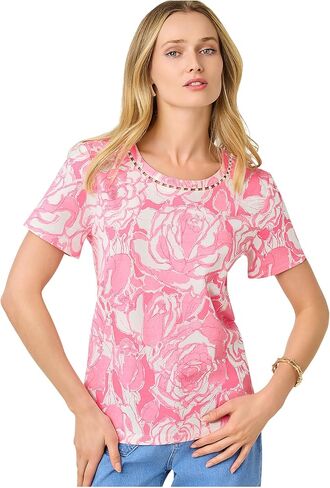 Lilly Pulitzer Womens Clairmont Pearl Knit Top in Saudi Arabia
