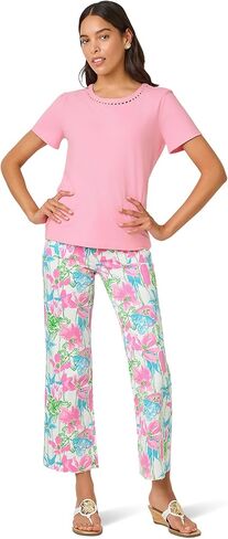 Lilly Pulitzer Womens Clairmont Pearl Knit Top in Saudi Arabia