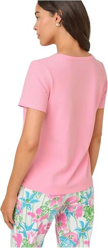 Lilly Pulitzer Womens Clairmont Pearl Knit Top in Saudi Arabia