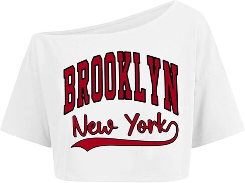 قميص 80s للنساء تي شيرت نيون مكشوف الكتفين للفتيات Just Wanna Have 80's Fun Graphic in Kuwait