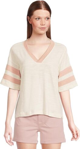 Faherty Women's Sunwashed Slub Tee in Saudi Arabia